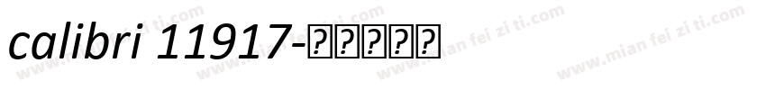 calibri 11917字体转换